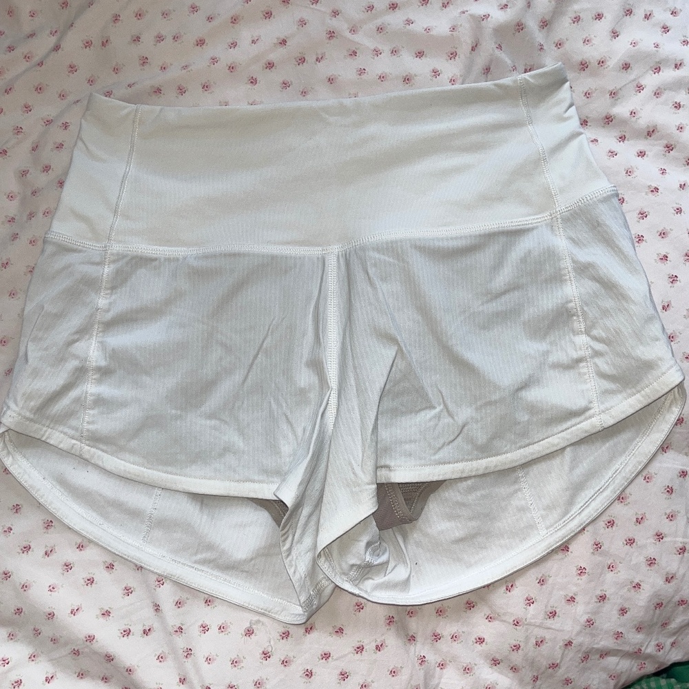 Lululemon Speed Up short, white